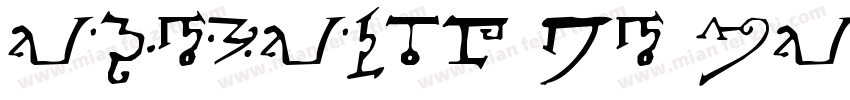 alphabet of magi字体转换